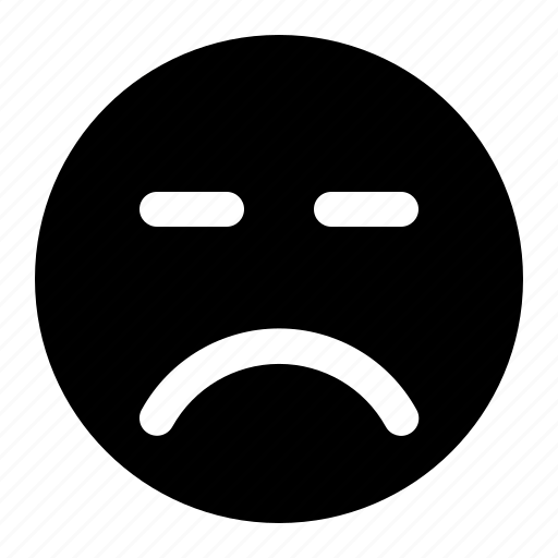 Angry, disappointed, emoji, emoticon, silent icon - Download on Iconfinder