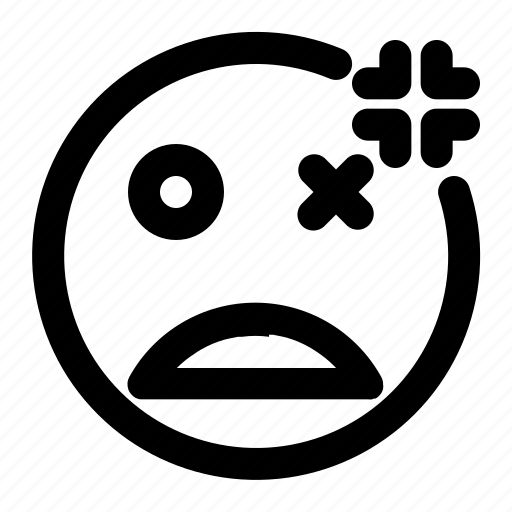 Angry, annoyed, dead, emoji, emoticon, fainted icon - Download on Iconfinder