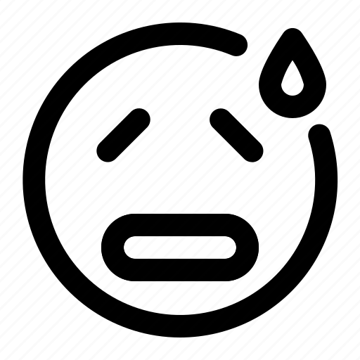 Emoji, emoticon, sad, tired icon - Download on Iconfinder