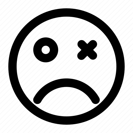 Dead, dizzy, emoji, emoticon, fainted icon - Download on Iconfinder