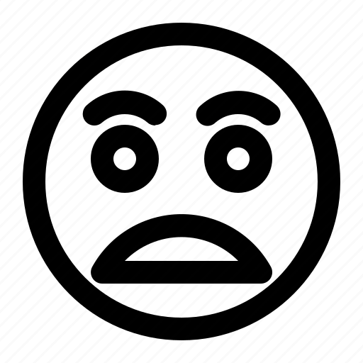 Emoji, emoticon, upset, worried icon - Download on Iconfinder