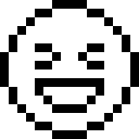 laugh, pixel art, 8 bit, character, emotion, emoticon, emoji 