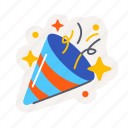 confetti, fun, celebrate, congratulation, party, emoji