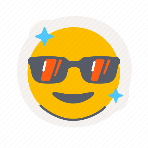 Cool, eyeglass, emoji, smiley, feeling, emoticon, expression icon - Download on Iconfinder