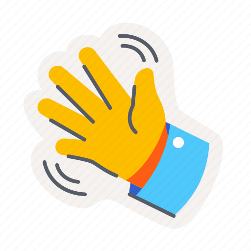 Wave, hand, sign, gesture, hello, waving icon - Download on Iconfinder