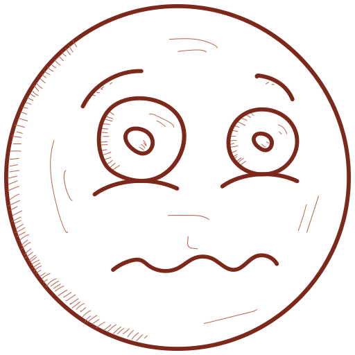 Emoji, emoticon, exhausted, face, sad, tired, unhappy icon - Free download