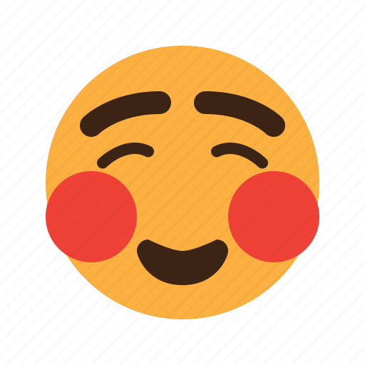 Smiley, content, emoji, blush, emoticon icon - Download on Iconfinder