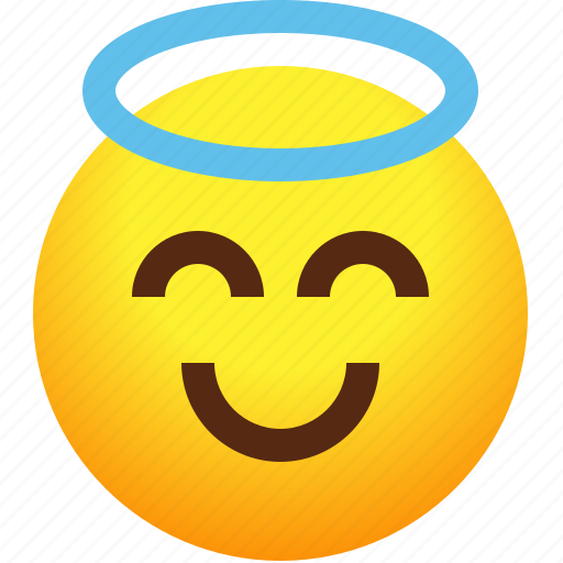 Angel, emoji, emotion, smiley, feelings icon - Download on Iconfinder
