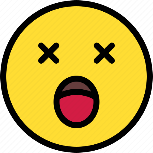 Dizzy, face, emoji, smileys, reaction, feelings, emotion icon - Download on Iconfinder