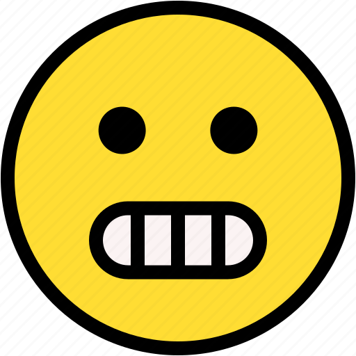 Grimacing, emoji, smileys, reaction, feelings, emotion icon - Download on Iconfinder