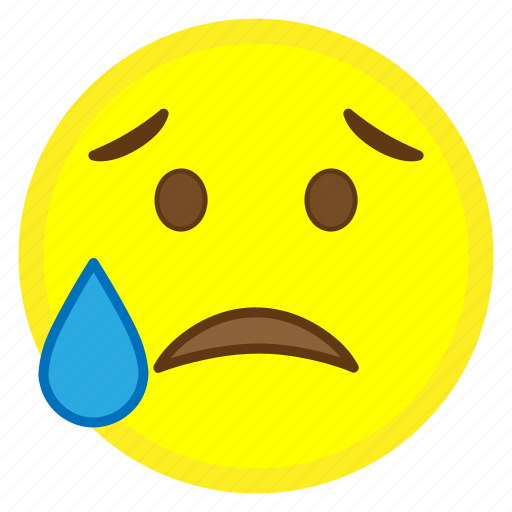 Disappointed, emoji, face, hovytech, relieved, sad, unhappy icon - Download on Iconfinder