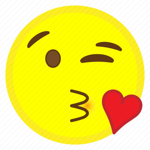 Emoji, face, heart, hovytech, kiss, love, throwing icon - Download on Iconfinder