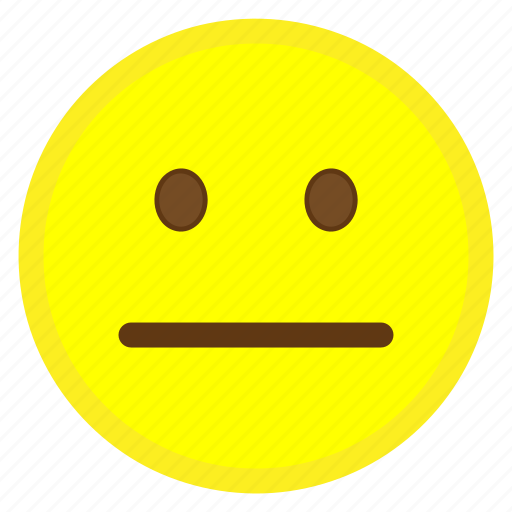 Emoji, face, happy, hovytech, mouth, neutral, sad icon - Download on Iconfinder