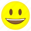 emoji, eye, face, hovytech, mouth, open, smiling 