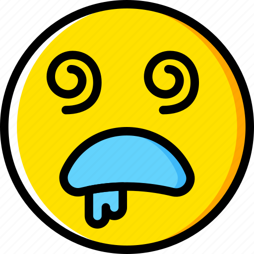 Dazed, emoji, emoticons, face icon - Download on Iconfinder