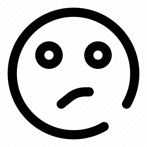 Annoyed, awkward, shy, oops, emoji, emoticon icon - Download on Iconfinder