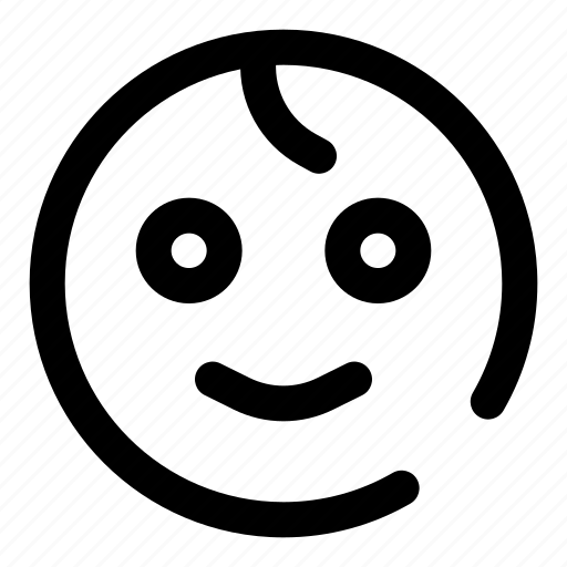 Baby, emoji, emoticon, face, expression icon - Download on Iconfinder