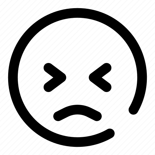 Persevering, emoji, emoticon, face, expression icon - Download on Iconfinder