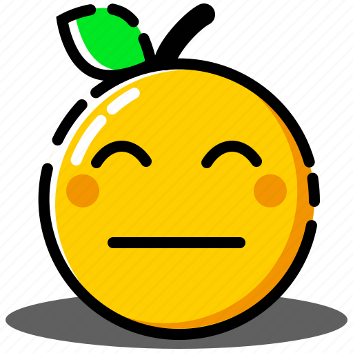 Emoji, emoticon, expression, face, orange icon - Download on Iconfinder