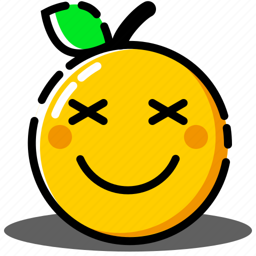 Emoji, emoticon, expression, face, orange, sick, smile icon - Download on Iconfinder