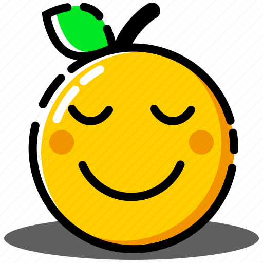 Emoji, emoticon, expression, face, happy, orange, smiley icon - Download on Iconfinder
