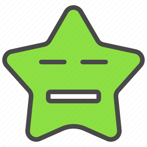 Moody, star, emoticon, face, emoji, expression icon - Download on Iconfinder