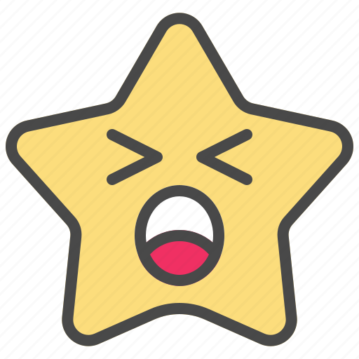 Sing, star, emoticon, face, emoji, expression, shout icon - Download on Iconfinder