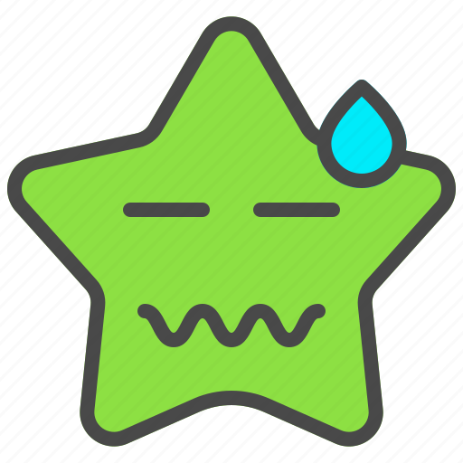 Exhausted, star, emoticon, face, emoji, tired, expression icon - Download on Iconfinder
