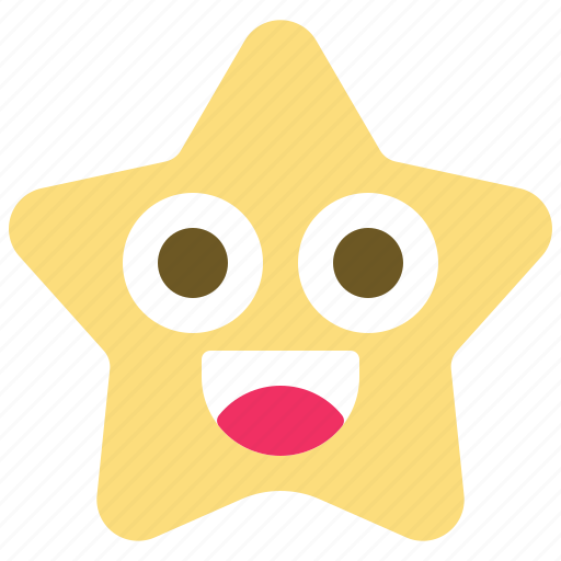 Emoji, expression, smile, happy, star, emoticon, face icon - Download on Iconfinder