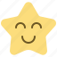 emoji, expression, smile, happy, star, emoticon, face 