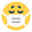 dissapointed, covid, emoticon, mask 
