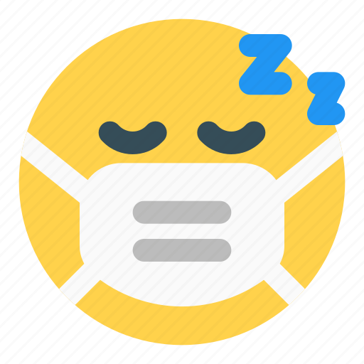 Sleeping, covid, emoticon, expression icon - Download on Iconfinder