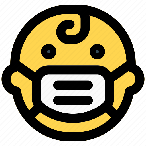 Baby, covid, emoticon, infant icon - Download on Iconfinder