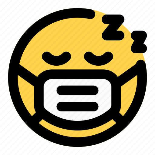 Sleeping, covid, emoticon, expression icon - Download on Iconfinder