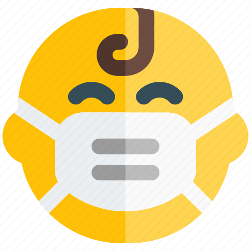 Baby, happy, mask, emotion icon - Download on Iconfinder