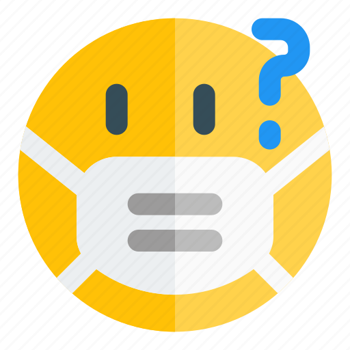 Confused, mask, safety, emoticon icon - Download on Iconfinder