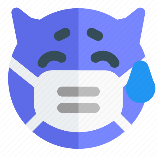 Devil, crying, emoticon, expression icon - Download on Iconfinder