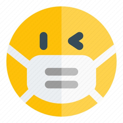 Left, eye, wink, covid, emotion icon - Download on Iconfinder