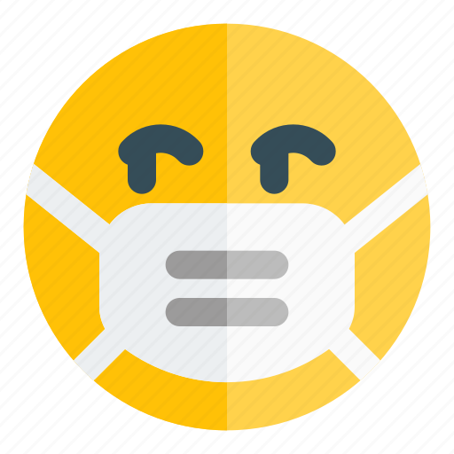 Looking, right, mask, emoticon icon - Download on Iconfinder