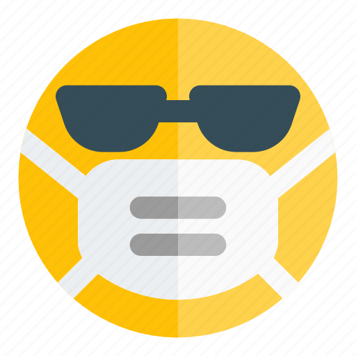 Sunglasses, covid, emoticon, glasses icon - Download on Iconfinder