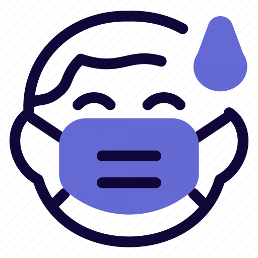 Boy, sweat, drop, mask icon - Download on Iconfinder