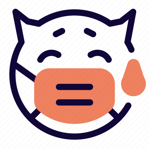 Devil, crying, mask, emoticon icon - Download on Iconfinder
