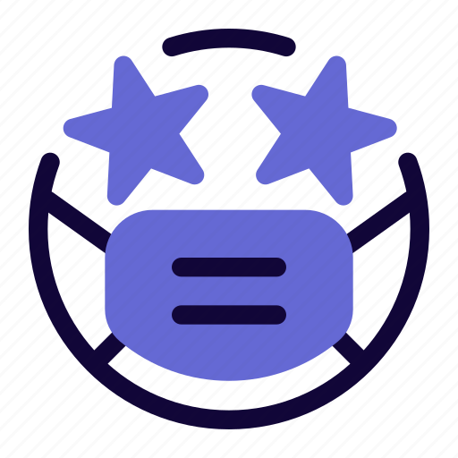 Star, eyes, emoticon, mask icon - Download on Iconfinder