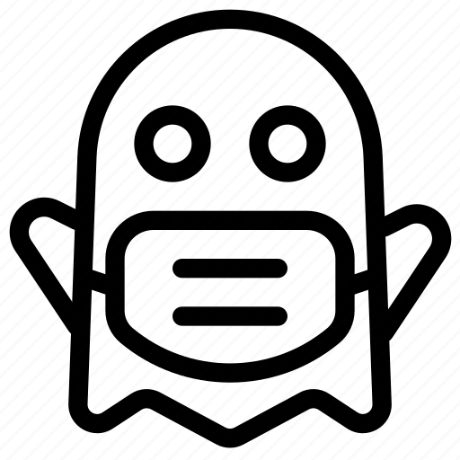 Ghost, covid, emoticon, expression icon - Download on Iconfinder
