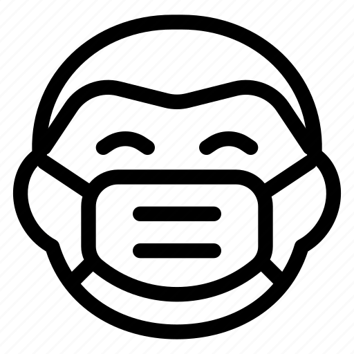 Man, grinning, mask, smile, emoticon icon - Download on Iconfinder