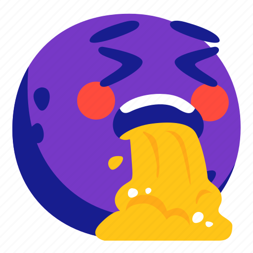 Puke, throw, up, sick, emoji, emoticon icon - Download on Iconfinder