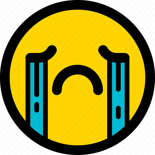 Crying, emoji, emoticon, expression, face, smiley icon - Download on Iconfinder