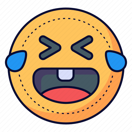 Emoticon, laugh, laughing, laughter icon - Download on Iconfinder
