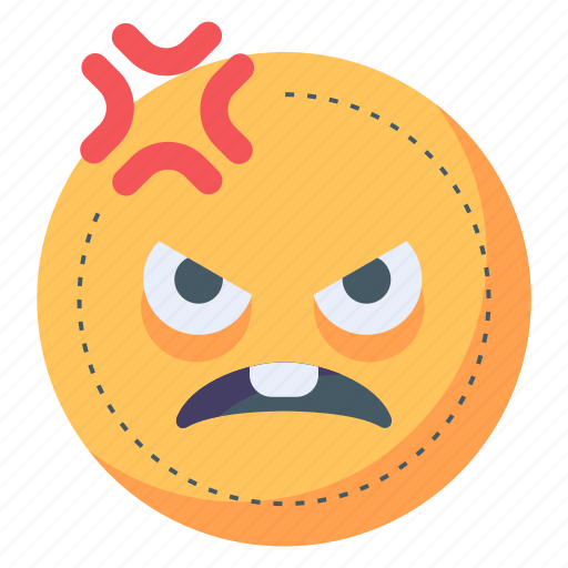 Angry, face, mad, mood icon - Download on Iconfinder