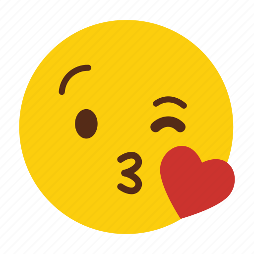 Blowing, emoji, kiss, love icon - Download on Iconfinder